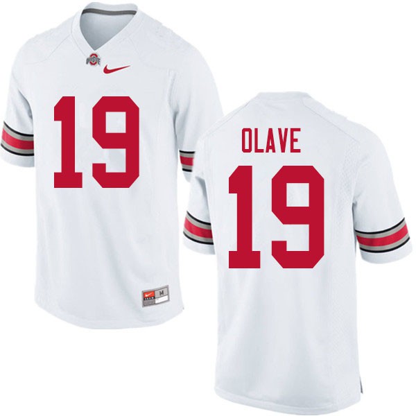 Ohio State Buckeyes #19 Chris Olave Men Official Jersey White